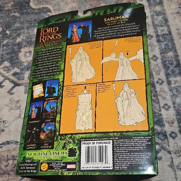 Lord of the Rings Saruman Action Figure - White and Black - Picture 2 of 3